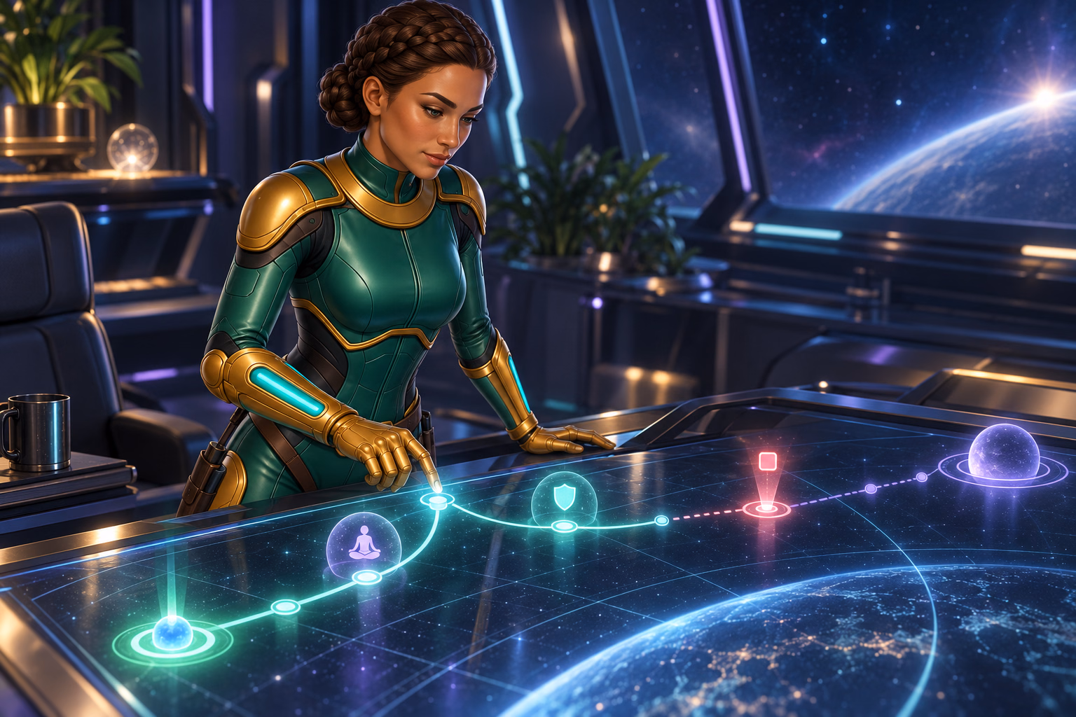 Sierra Ceres sets time, purchase, attention, and emotion limits aboard her crew's ship