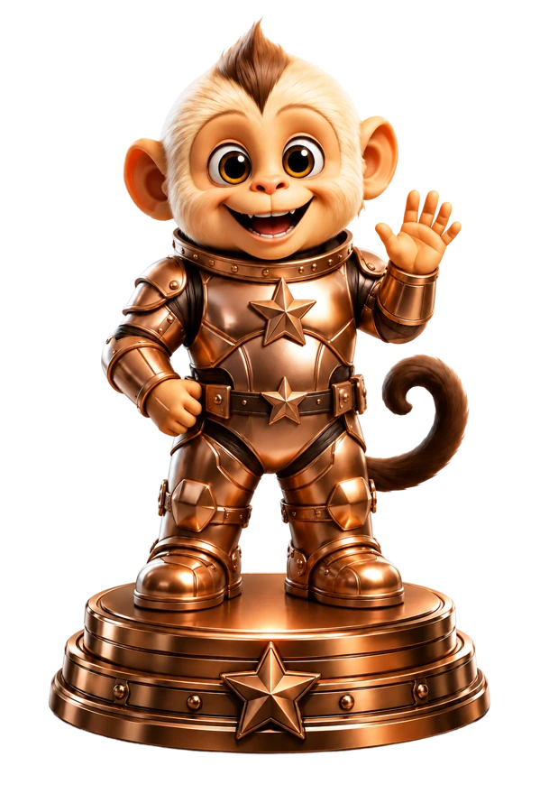 Official Bronze Star Winnie tier figurine