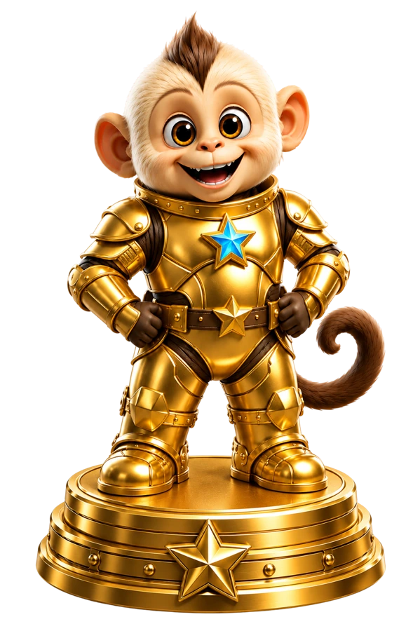 Official Gold Star Winnie tier figurine