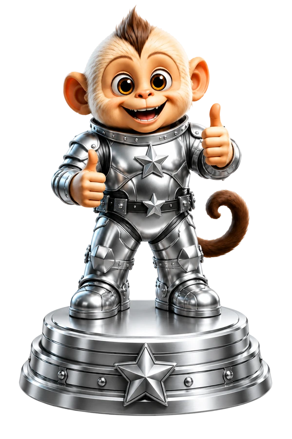 Official Silver Star Winnie tier figurine