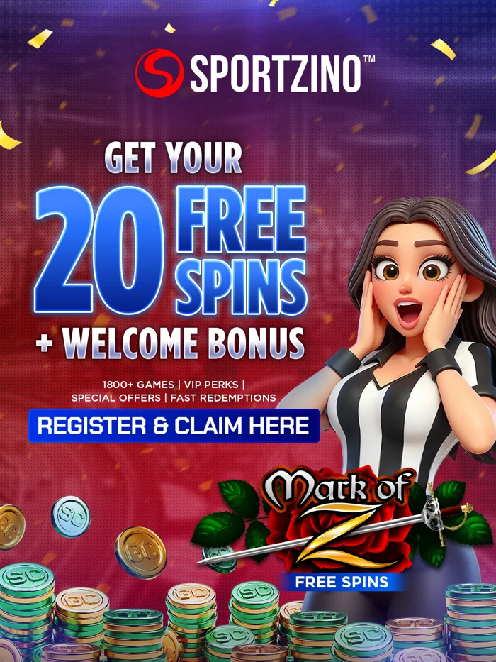 Sportzino 20 Free Spins plus welcome bonus